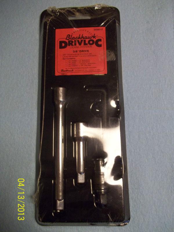 New old stock vintage blackhawk drivloc 3/8 dive locking extension set 34981-2