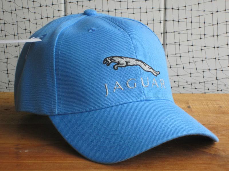 New nwt jaguar logo blue baseball golf fishing summer hat cap automobile car nr