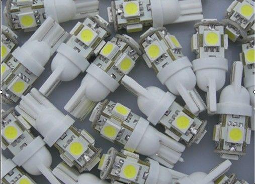 10x white led t10 5smd license plate lights bulb map dome trunk side marker lamp