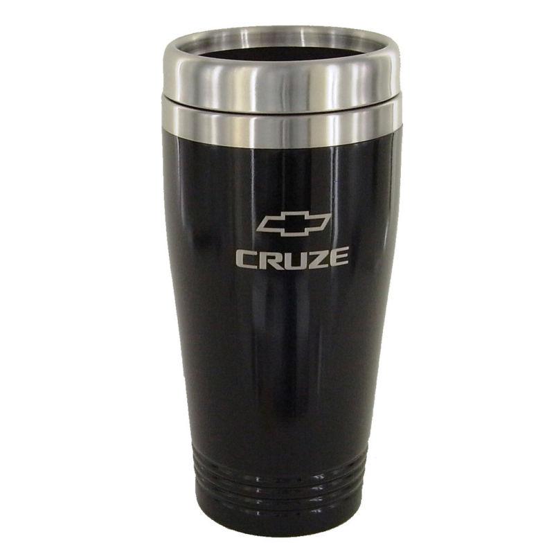 Chevy cruze black stainless steel coffee tumbler mug
