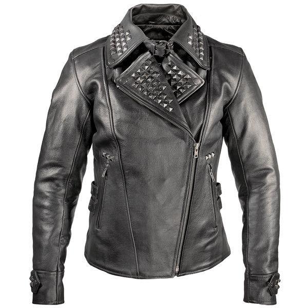 Xelement women's punk studded biker jacket