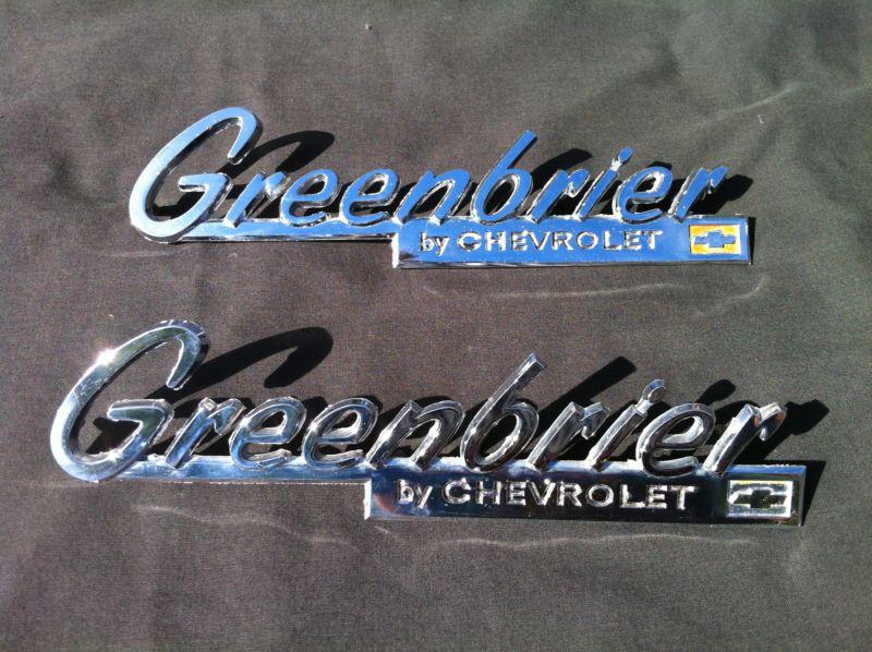 Corvair greenbrier by chevrolet fc emblem chrome used van