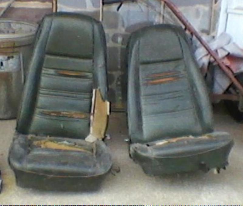 1970 mustang original/used stock high back bucket seats