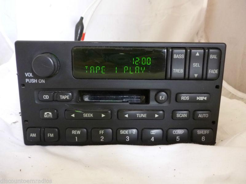 99-02 ford f150 expedition rds  radio cassette yl1f-18c870-ja oem *