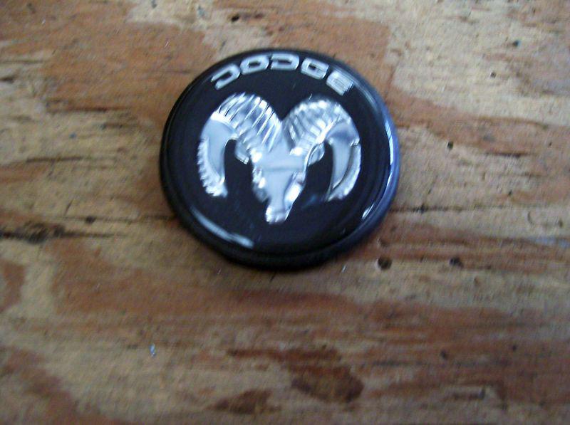 Dodge ram round metal horn button ornament emblem  g/c g/color