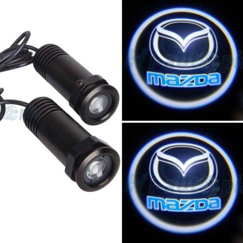 2pcs car decoration projection logo step laser shadow welcome led light 4918