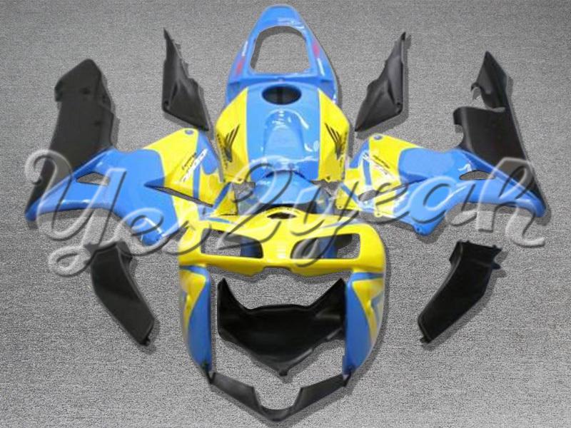 Injection molded fit 2005 2006 cbr600rr 05 06 yellow cyan fairing zn1063