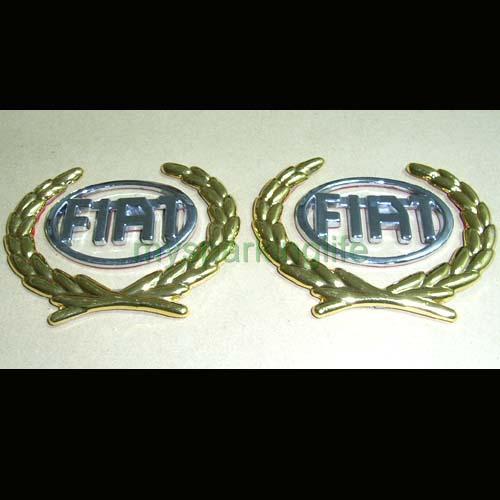 Fiat car motor auto metal side pillar sticker emblems badges decoration