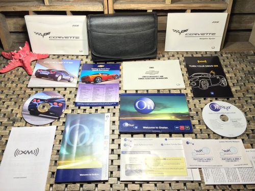2008 chevrolet corvette owners manual  + navigation bk ((full oem set)) + cd