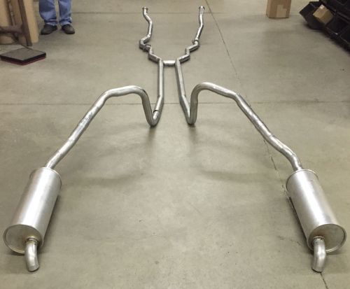 1966 ford thunderbird dual exhaust, aluminized without resonators, 390 engines
