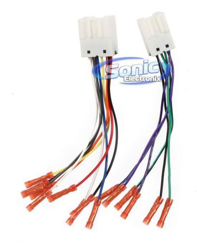 Scosche nn03bcb power/speaker stereo wiring harness w/ connectors for 95+ nissan