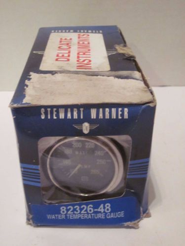 Stewart warner deluxe 2-1/16 mechanical water temp gauge 48 inch 82326-48