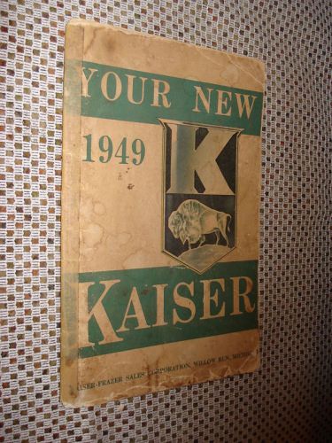 1949 kaiser owners manual original glove box book rare