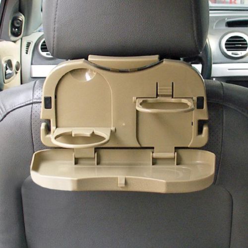 New folding car seat tray and food holder for food and drink - for most cars hq