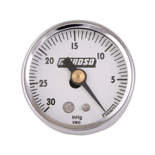 Moroso 89610 vacuum gauge; 1.5&#034; diameter; 0-30&#034; hg