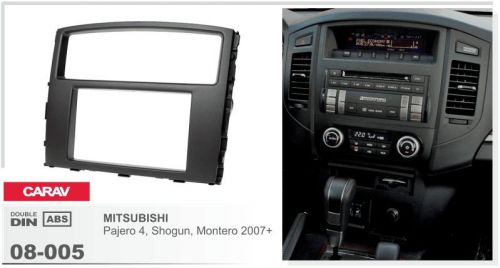 Carav 08-005 2din car radio dash kit panel for mitsubishi pajero shogun montero