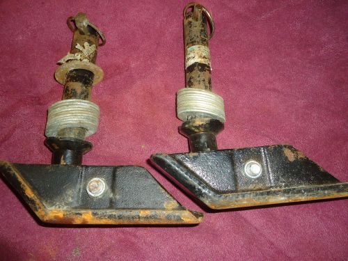 Used  square snow plow shoes  / skids  pair meyers ,western ,boss