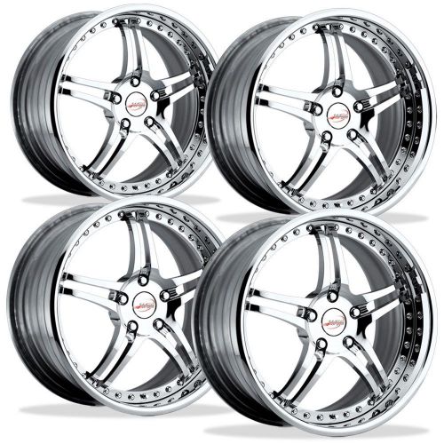 Corvette custom wheels wcc 946 forged series (set) chrome 18.5 x 9.5 19x12