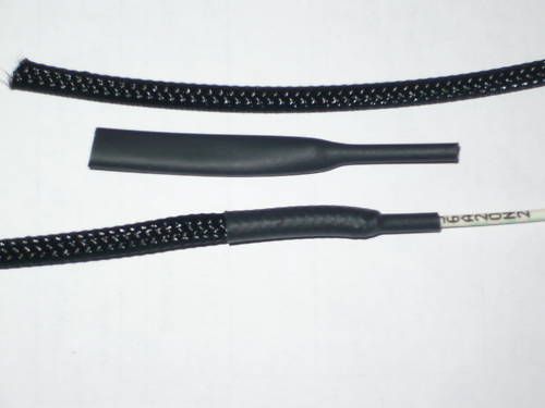 1/8 braided expandable  sleeving &#034;clean cut&#034; 25ft