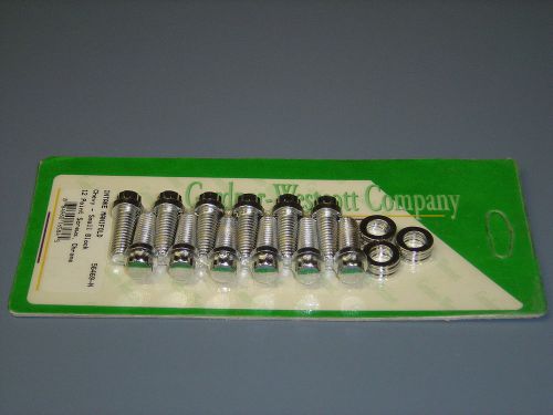 Chevy small block intake manifold bolts 12 point chrome