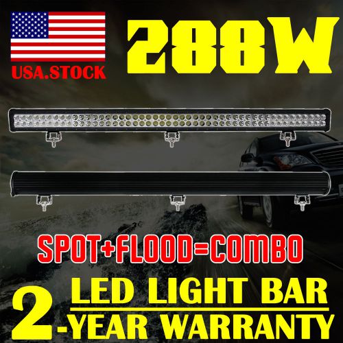 44&#034; 288w double row led work light bar combo offroad driving suv 300w 4x4 4wd us