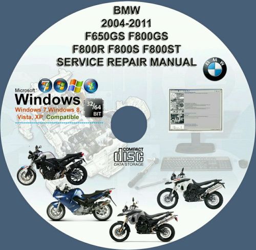 Bmw f800gs service manual dvd