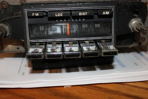 69 70 71 chrysler am fm radio good working 1969 1970 1971 town &amp; country