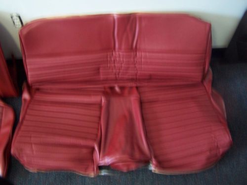 1966 mustang fastback red standard rear seat upholstery