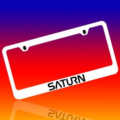 Saturn *saturn* engraved license plate frame tag holder