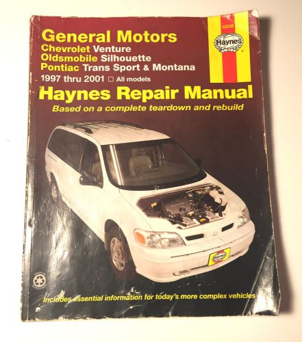 Haynes repair manual gm venture, silhouette, trans sport, montana, 1997-2000