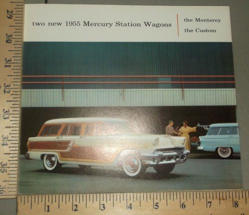 1955 mercury station wagon brochure folder original