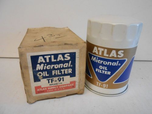 Atlas tf-91 vintage oil filter --nos