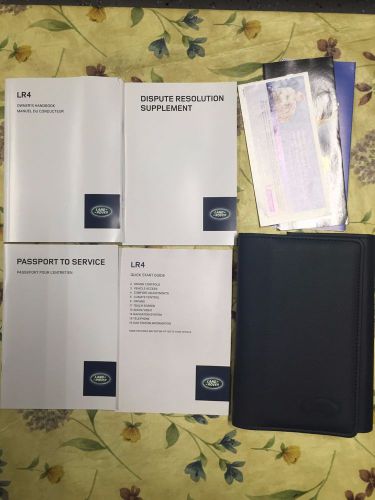 2014 land rover  lr4 owners manual complete
