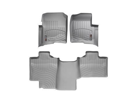 Weathertech custom fit gray floor liner set 2004-2008 ford f-150 extended cab