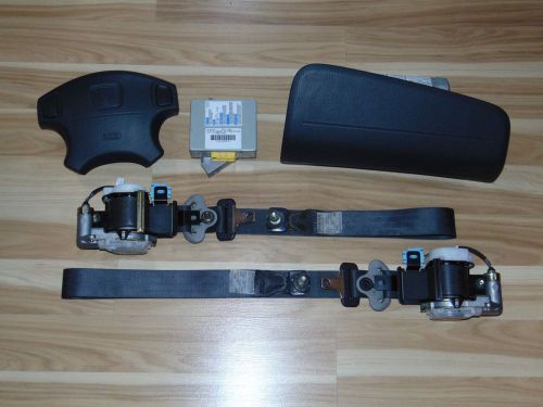 1999-2001 honda crv cr-v air bags airbags seatbelts module complete set 99 00 01