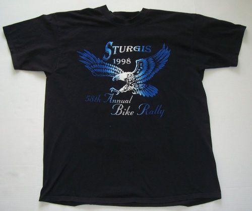 Vintage &#039;98 sturgis 58th annual bike rally t shirt xl