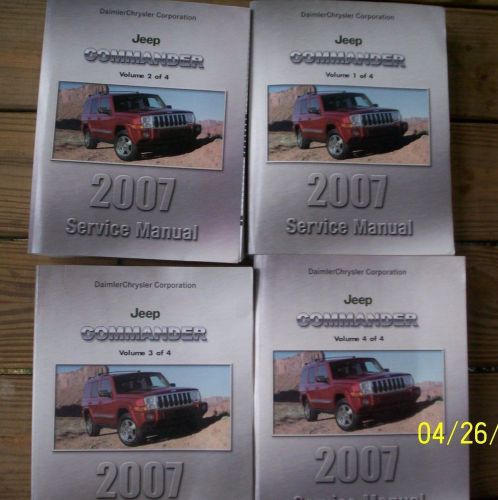 2007 jeep commander service manual 4 volumes
