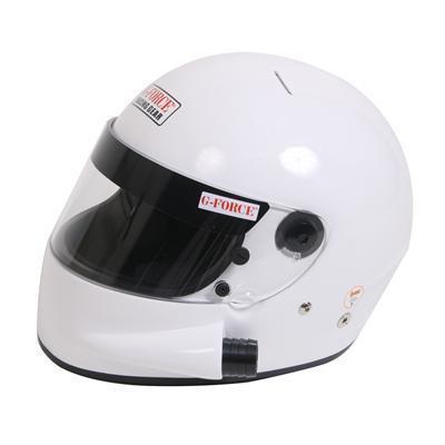 G-force side draft helmet 3027lrgwh large white snell sa2010