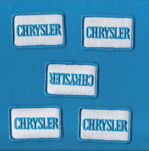 5 lot vintage 1980&#039;s chrysler car auto club iron on jacket farmer hat patches