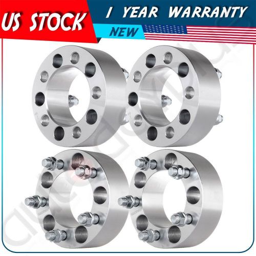 4pcs 2&#034; 5x4.5 wheel spacers adapters 1/2&#034; x 20 studs 82.5mm for ford made in usa
