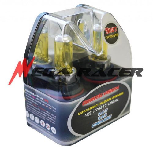 M-box 9007-hb5 yellow 3000k halogen auto front 2pc bulb 12-14 aw17 high/low beam