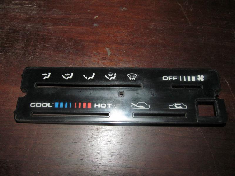 89 90 91 geo tracker sidekick heater control panel