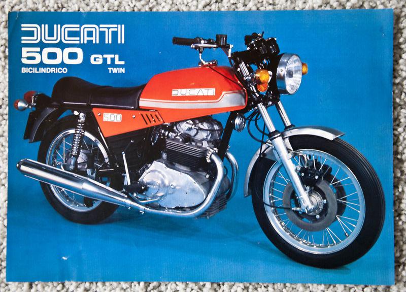 Ducati - 500 gtl - original vintage sales brochure - 