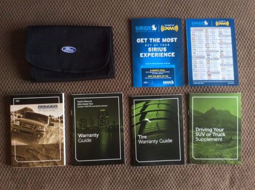 2011 ford ranger owners manual set w/ford case-fast free shipping!
