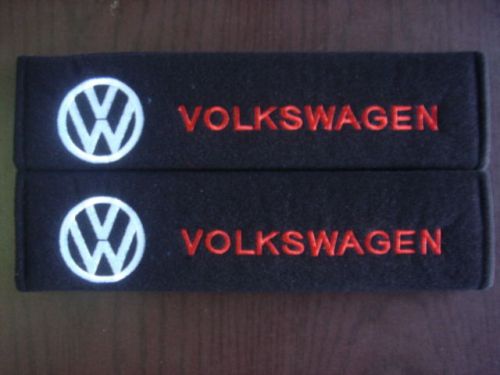 Car v.w seat belt cover shoulder pads volkswagen x 2 pieces