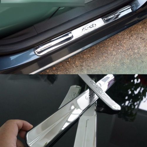 Car side door scuff plate sill trim fit for ford fiesta 2011 2012 2013 2014 2015