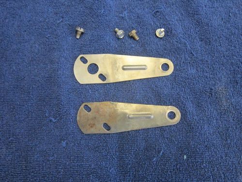 Nos cheater / pro solenoid mounting brackets &amp; bolts,  pair