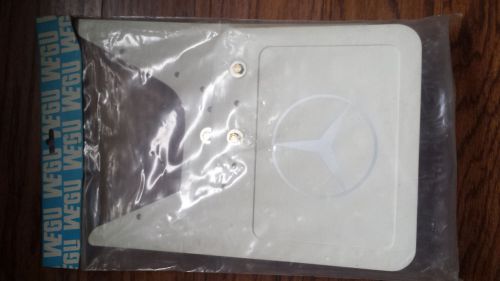 Mercedes vintage mud flaps guards and mounting kit 280 s 500 sel 400289 (white)