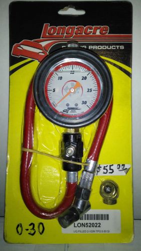 Longacre liquid filled 2 1/2 inch tire pressure gauge 0-30 psi lon 52022