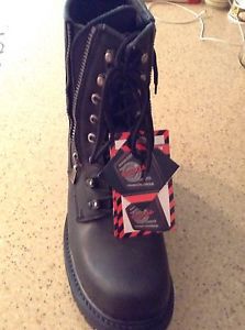 Nib men&#039;s milwaukee motorcycle boots style mb416 size 13d